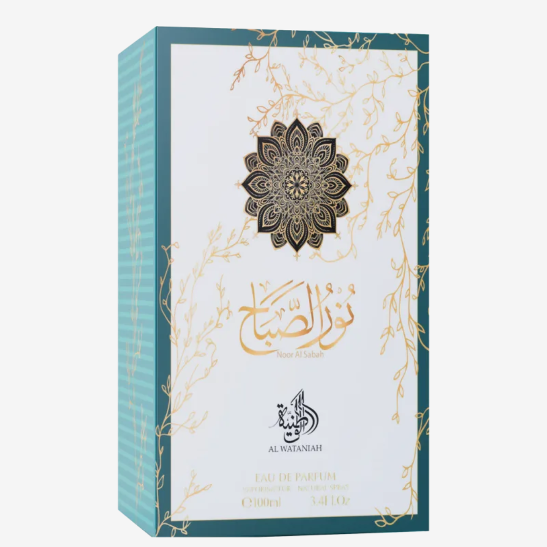 Al Wataniah Noor Al Sabah — perfume árabe masculino amadeirado e marcante, com alta fixação. Original, lacrado e envio rápido pela Bravanni.