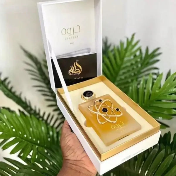 Perfume Árabe Feminino Tharwah Gold Lattafa Eau De Parfum - 100ml