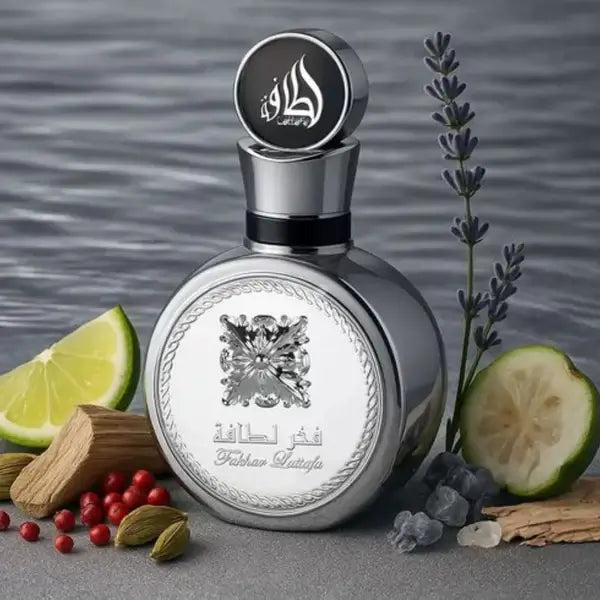 Perfume masculino árabe Fakhar Platinum Lattafa: elegância oriental, intenso e sofisticado. Compre na Bravanni com originalidade e exclusividade garantidas.