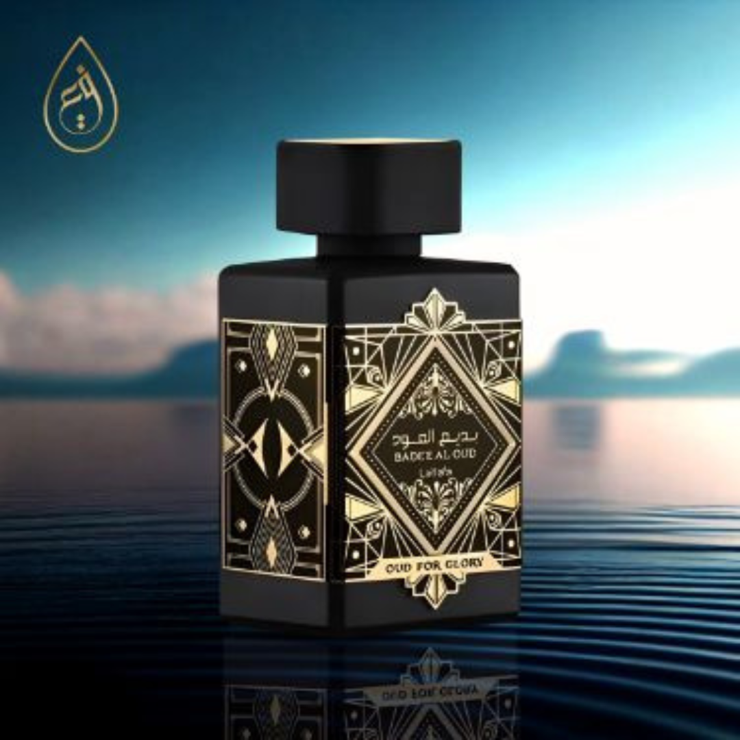 Bade’e Al Oud For Glory Lattafa perfume árabe unissex intenso e sofisticado, com oud marcante e fixação duradoura. Luxo em cada borrifada.