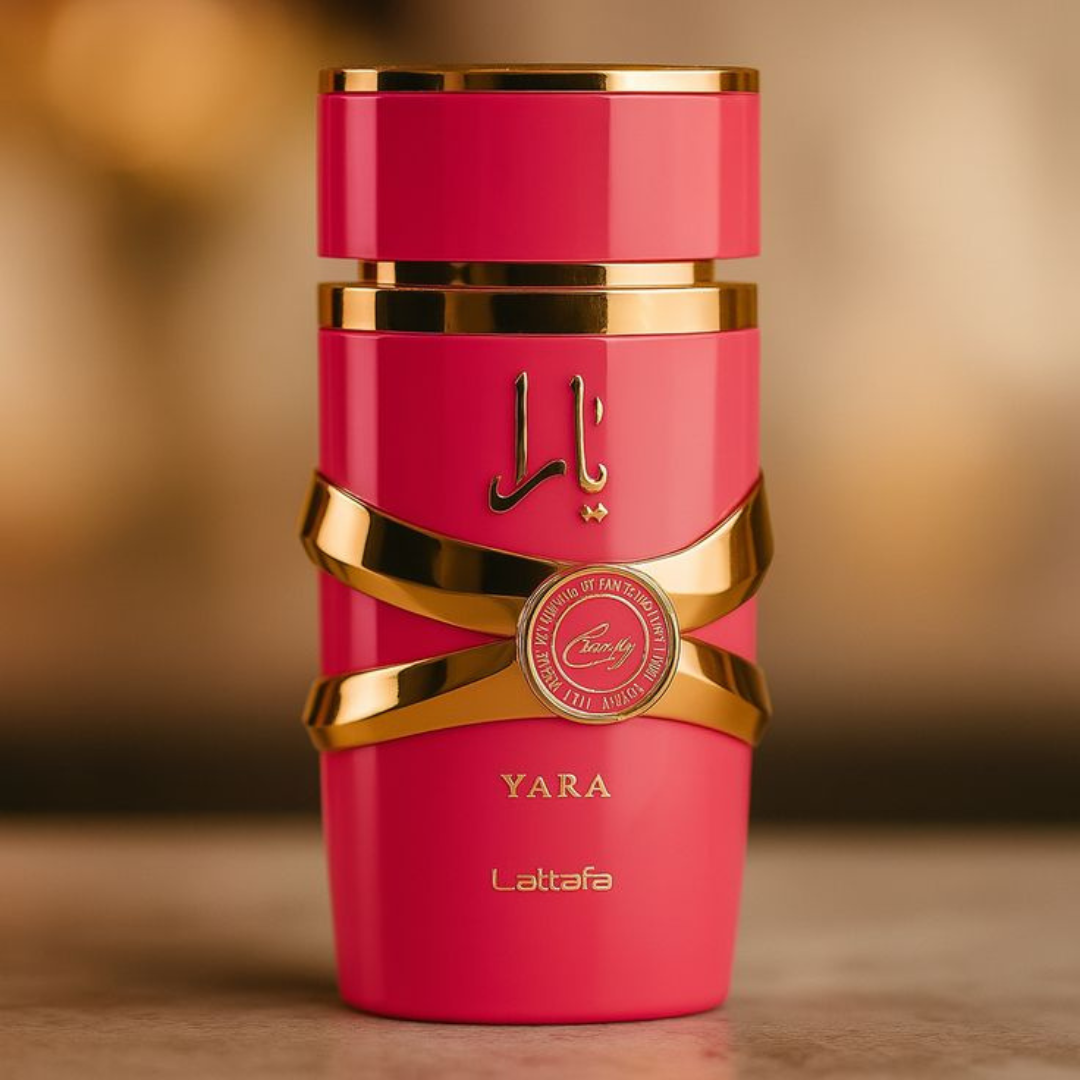 Perfume Árabe Feminino Yara Candy Lattafa fragrância feminina doce, envolvente e irresistível. Original, lacrado e com envio rápido na Bravanni.