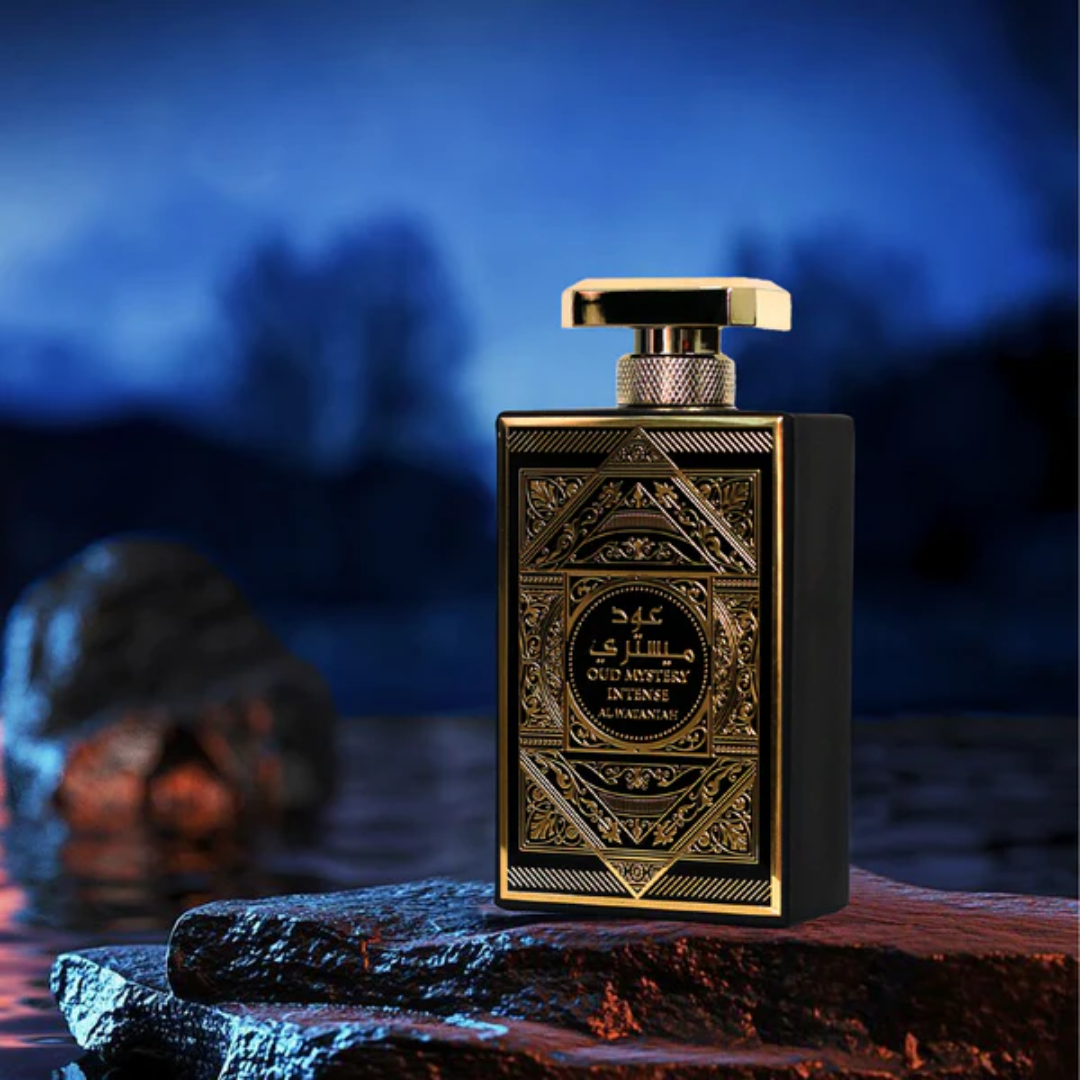 Oud Mystery Intense Al Wataniah: fragrância árabe intensa e luxuosa. Unissex, marcante e sofisticada. Exclusivo na Bravanni.