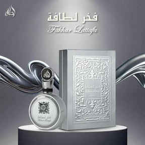 Perfume masculino árabe Fakhar Platinum Lattafa: elegância oriental, intenso e sofisticado. Compre na Bravanni com originalidade e exclusividade garantidas.