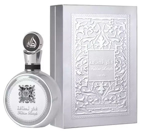 Perfume masculino árabe Fakhar Platinum Lattafa: elegância oriental, intenso e sofisticado. Compre na Bravanni com originalidade e exclusividade garantidas.