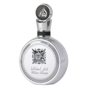 Perfume masculino árabe Fakhar Platinum Lattafa: elegância oriental, intenso e sofisticado. Compre na Bravanni com originalidade e exclusividade garantidas.