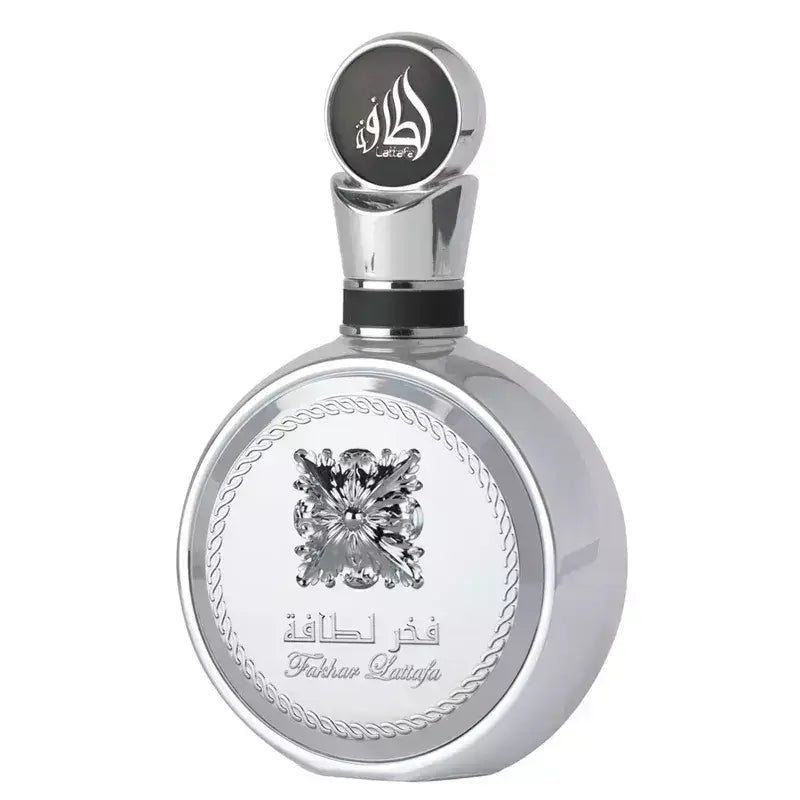 Perfume masculino árabe Fakhar Platinum Lattafa: elegância oriental, intenso e sofisticado. Compre na Bravanni com originalidade e exclusividade garantidas.