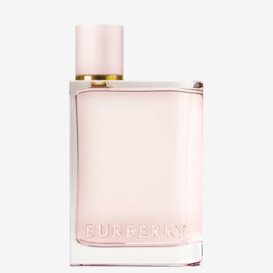 Her Burberry Eau de Parfum: fragrância feminina sofisticada, com notas frutadas e florais, ideal para mulheres modernas e elegantes.