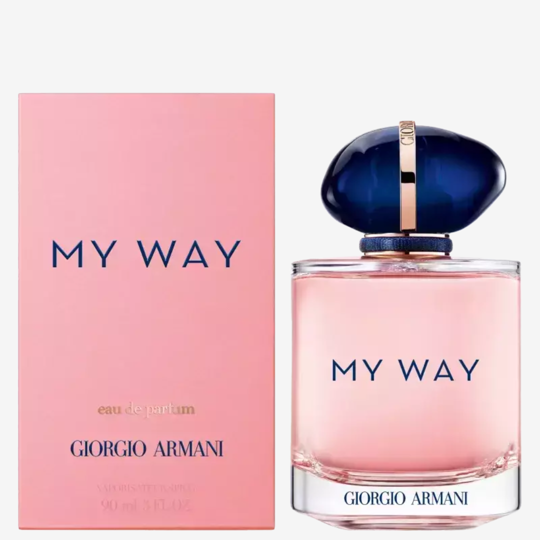 My Way Giorgio Armani é um perfume feminino floral sofisticado que celebra encontros e memórias únicas. Elegância e autenticidade em cada borrifada.